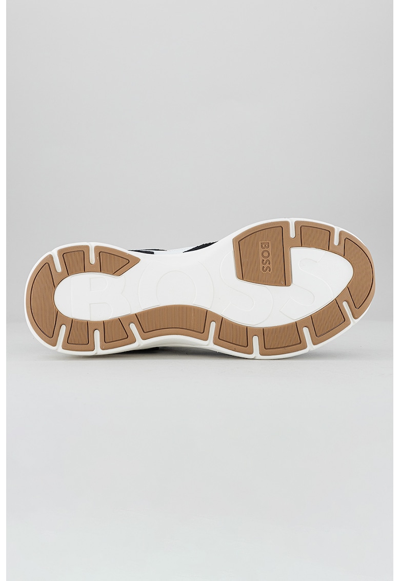Pantofi sport cu garnituri de piele intoarsa si plasa Owen