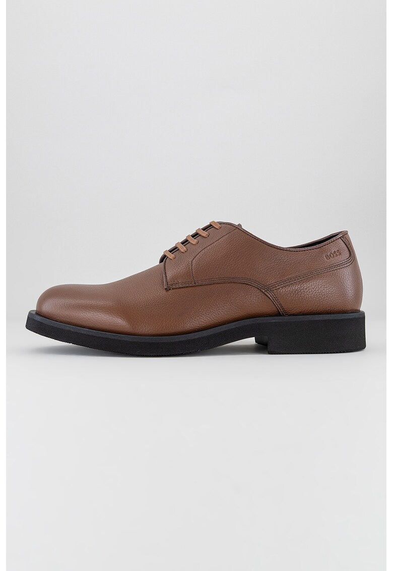 Pantofi derby de piele cu aspect texturat Baird