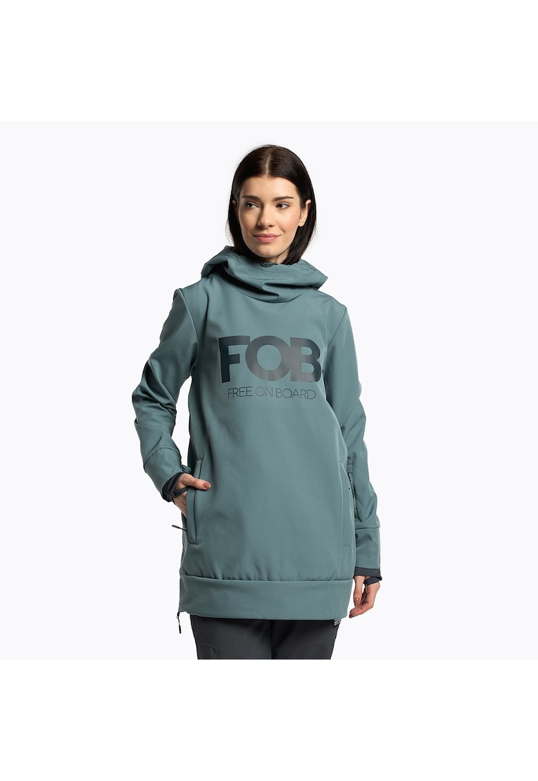 Geaca snowboard dama albastru - H4Z22-SFD001F - Albastru