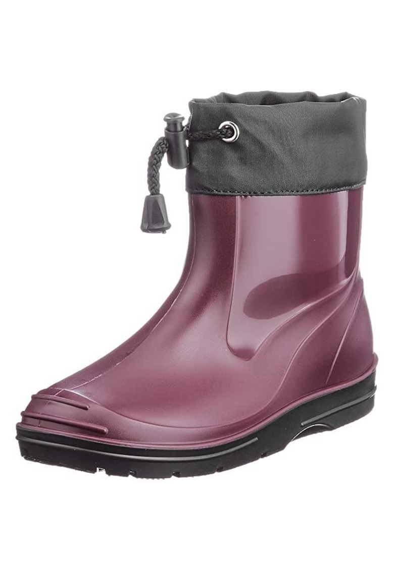 Cizme copii - Cauciuc - Visiniu/Negru -