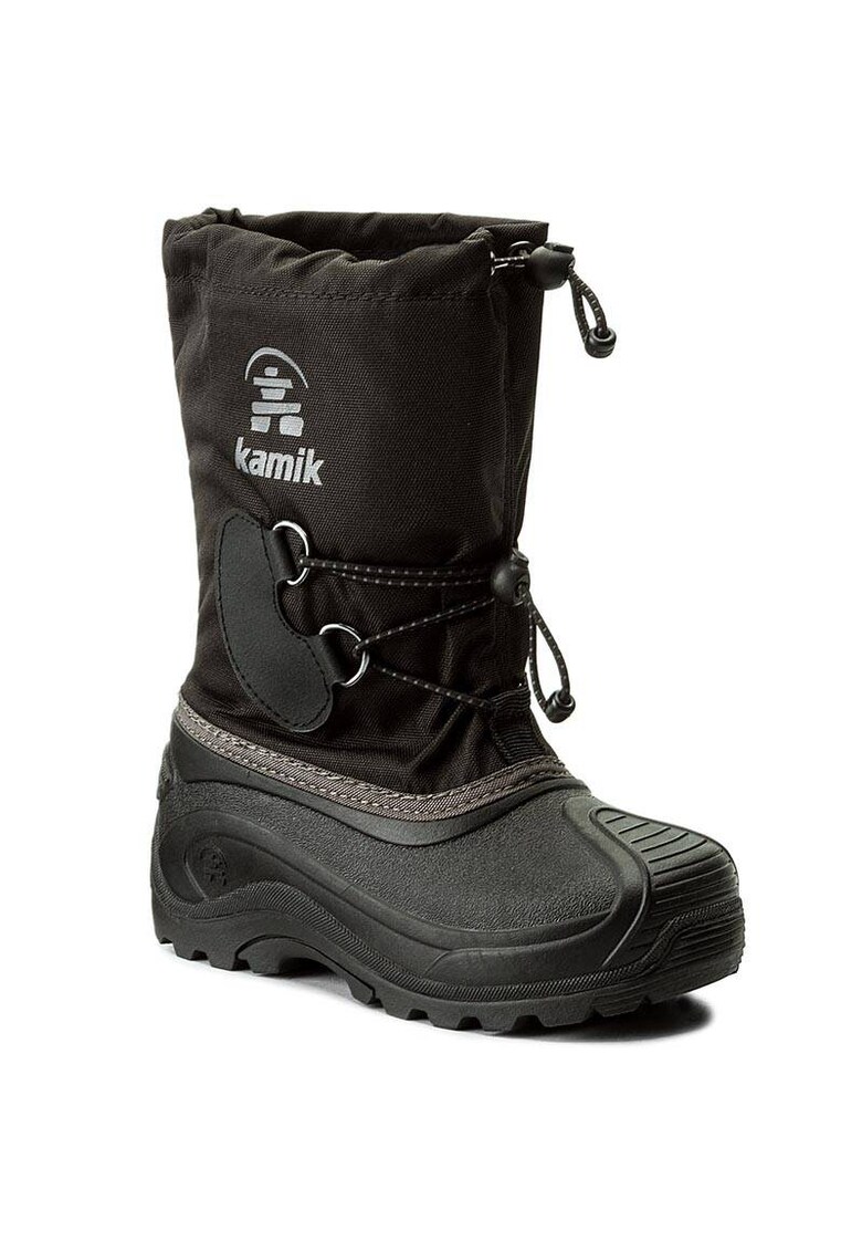 Cizme copii - Textil/Cauciuc - Marime 25 - Negru