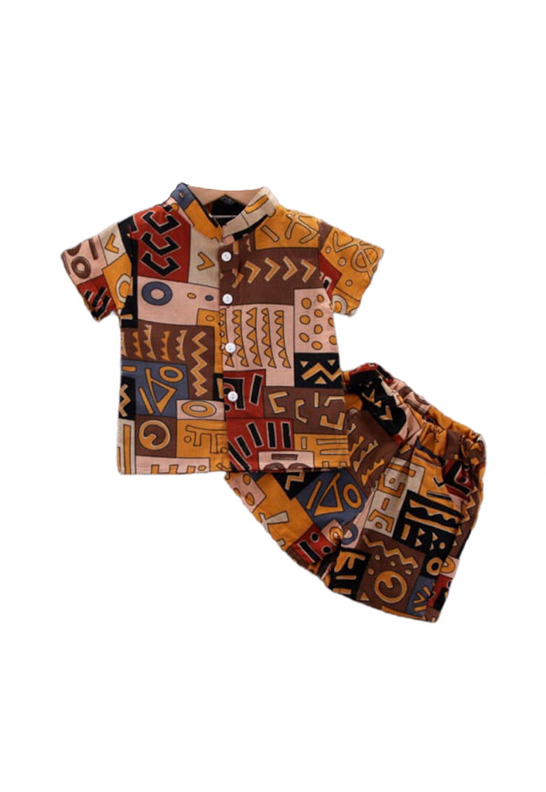 Compleu De Vara - Egyptian Baby - Bumbac - Baieti - Maneca scurta - Multicolor