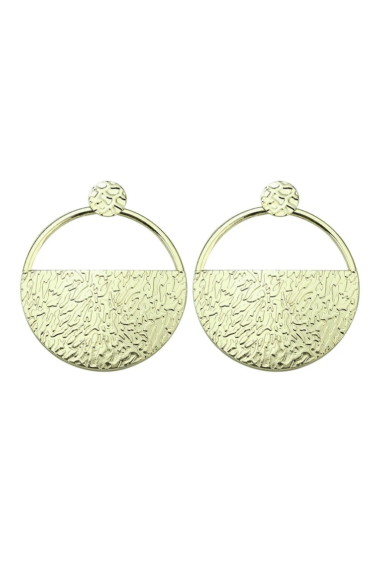 Cercei aurii - rotunzi - model texturat - Zandra C1 -