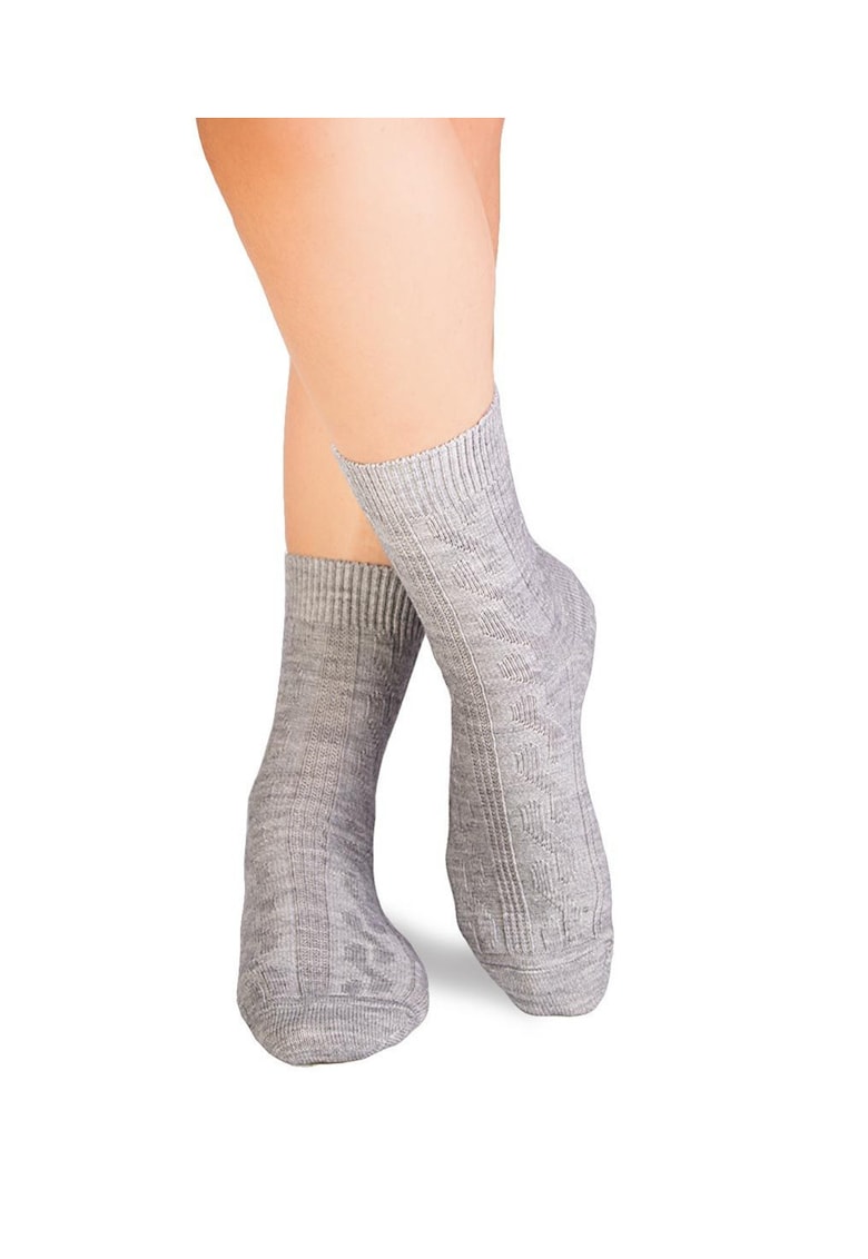 Sosete groase din Lana Braid Gri