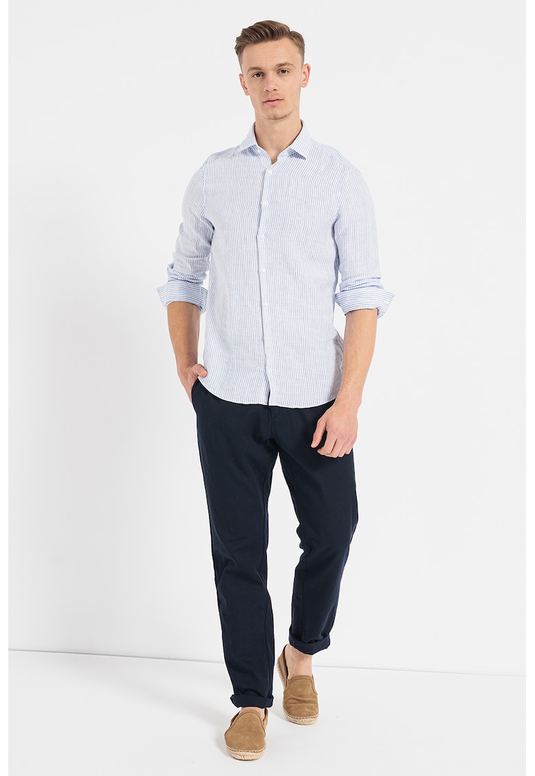 Camasa slim fit de in cu dungi