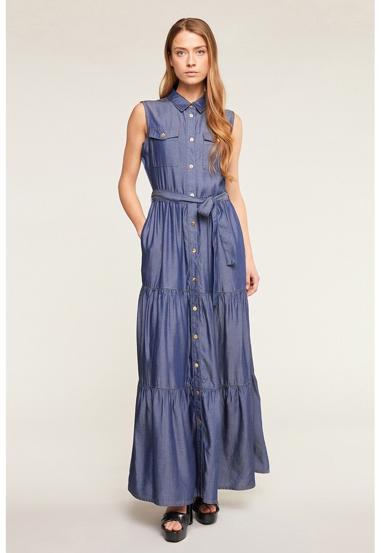 Rochie din lyocell fara maneci