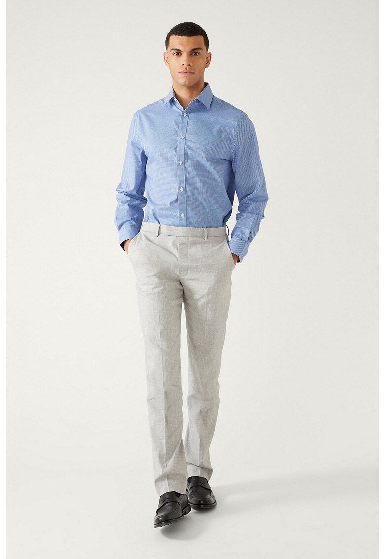 Camasa regular fit cu model in carouri