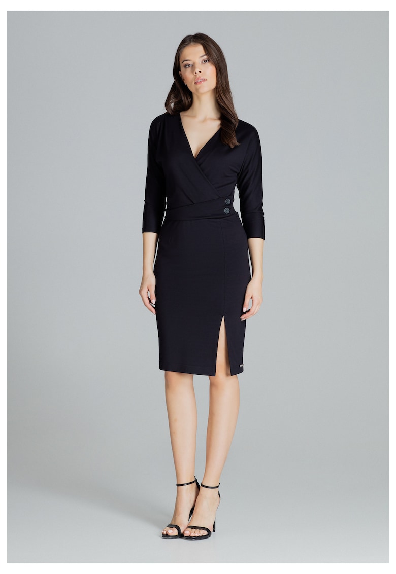 Rochie de seara dama Shilard L086 neagra - Negru
