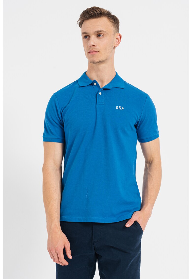 Tricou polo realizat din material pique