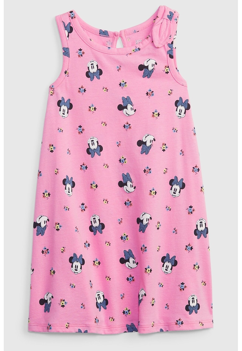 Rochie de bumbac cu imprimeu minnie mouse