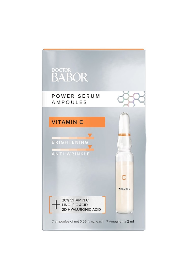 Fiole tratament cu Vitamina C 20% Dr. Babor Power Serum Ampoules 7x2 ml