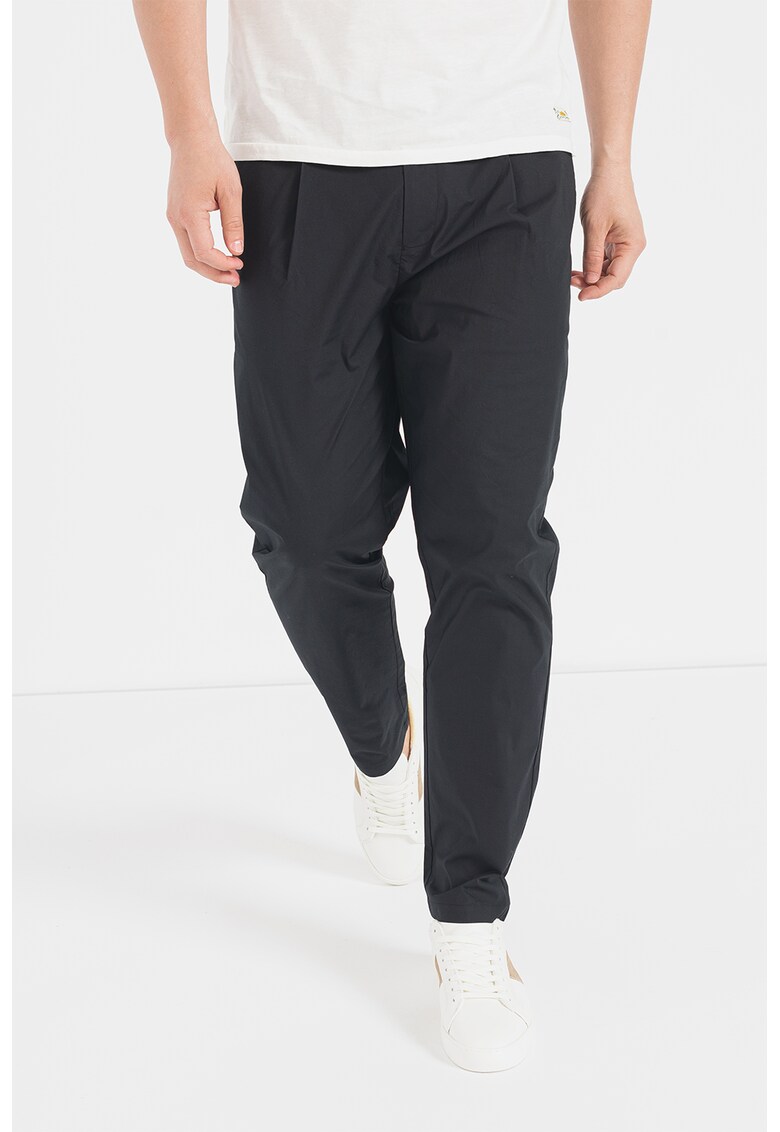 Pantaloni din amestec de bumbac organic cu talie medie amestec