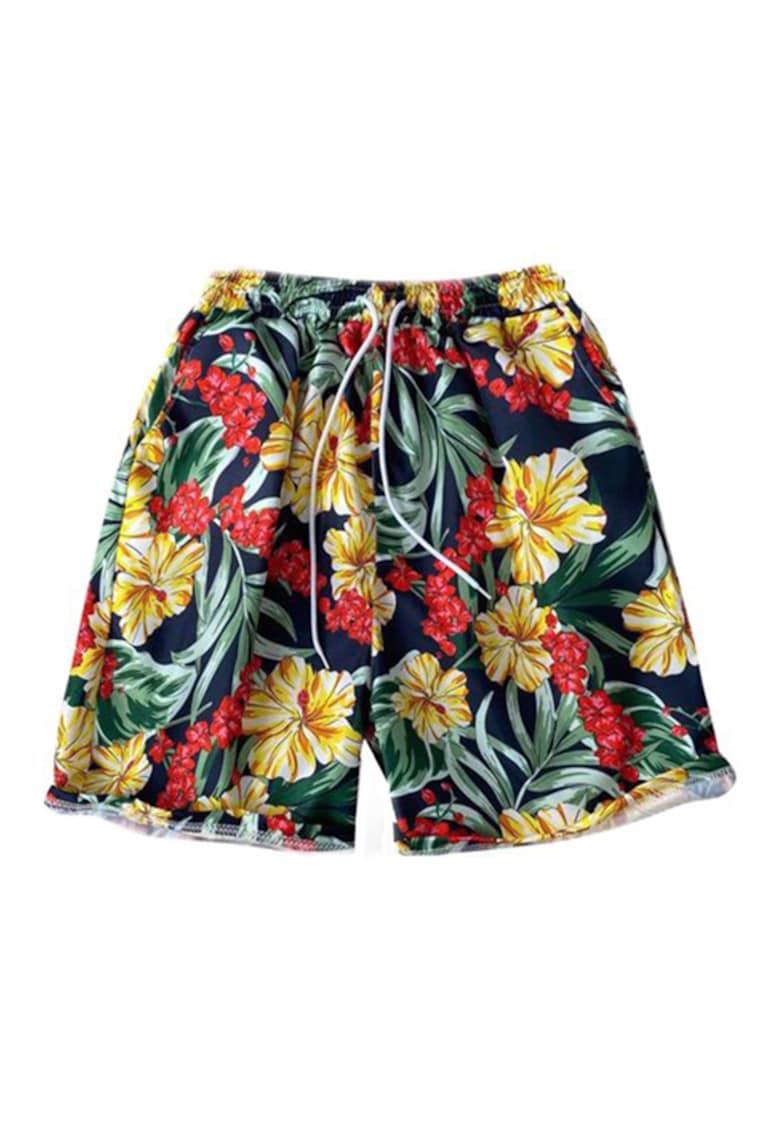 Pantaloni scurti de baie tip sort - barbati - imprimeu floral - uscare rapida - EFAYN