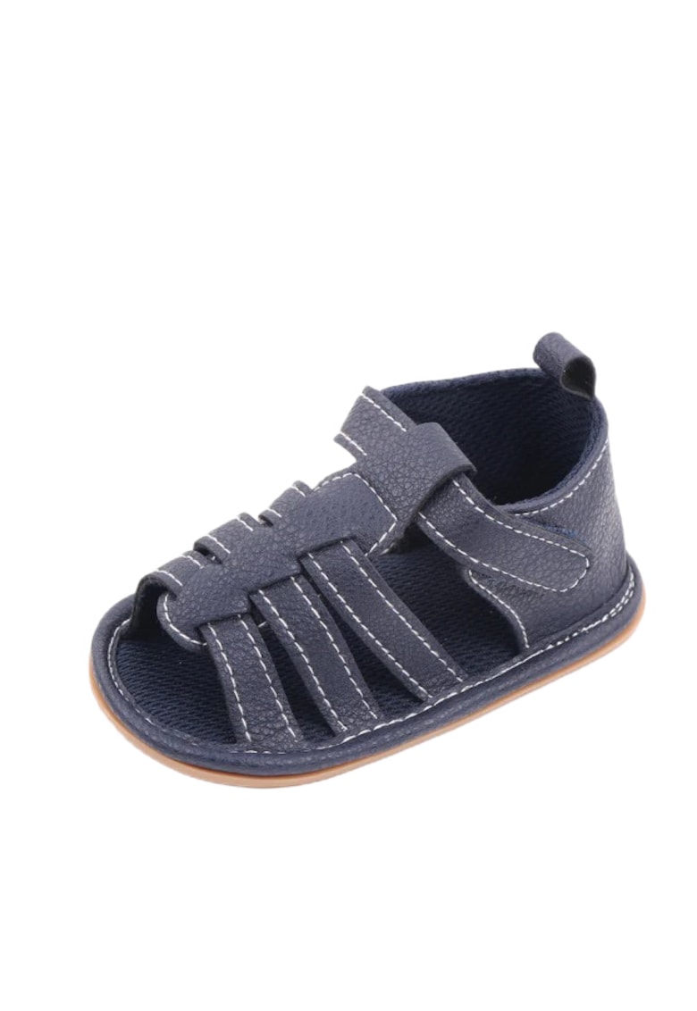 Sandale Cu Barete - Inchise La Spate - Piele ecologica - Casual - Baieti - Bleumarin