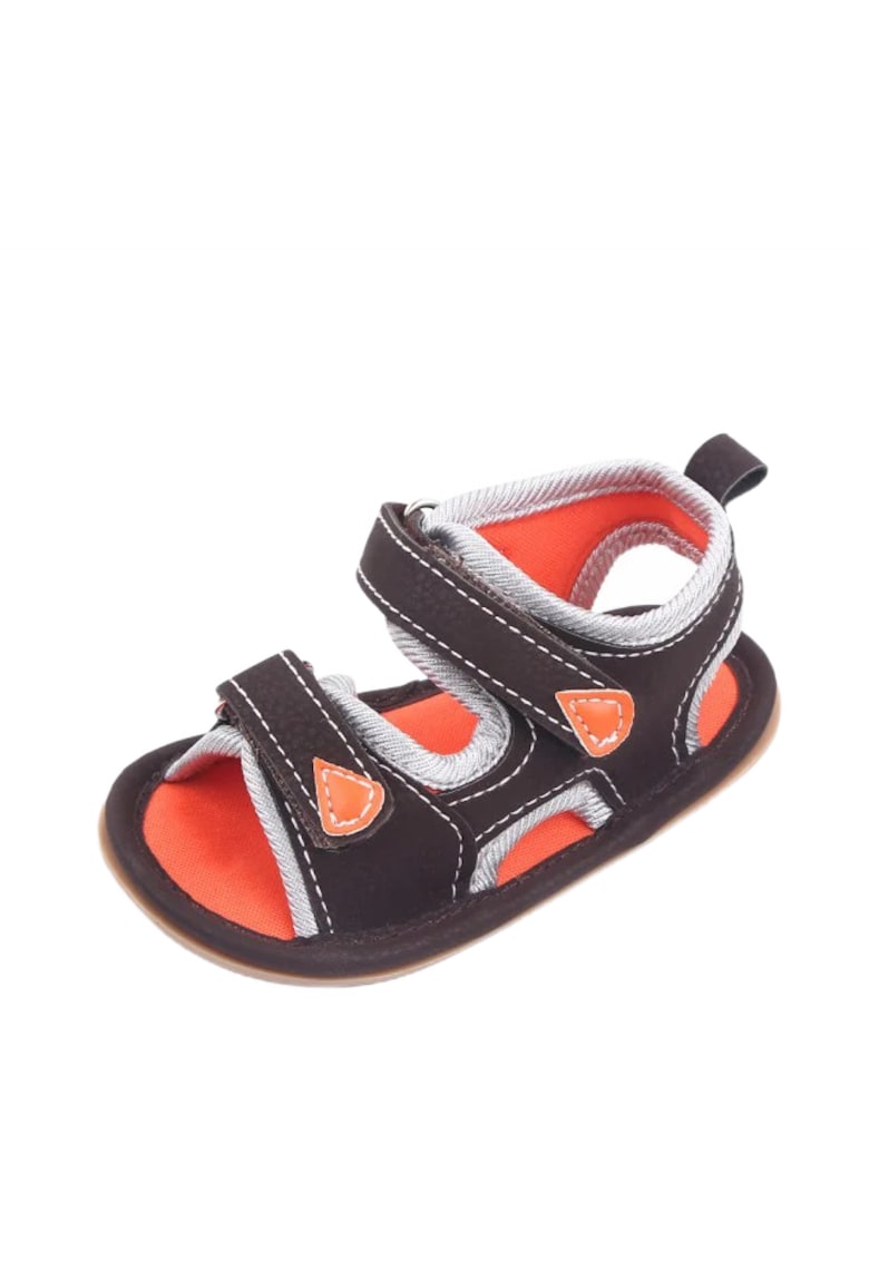 Sandale Cu Barete Ajustabile - Casual - Piele ecologica - Baieti - Maro