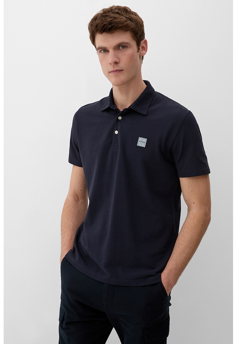 Tricou polo regular fit din pique