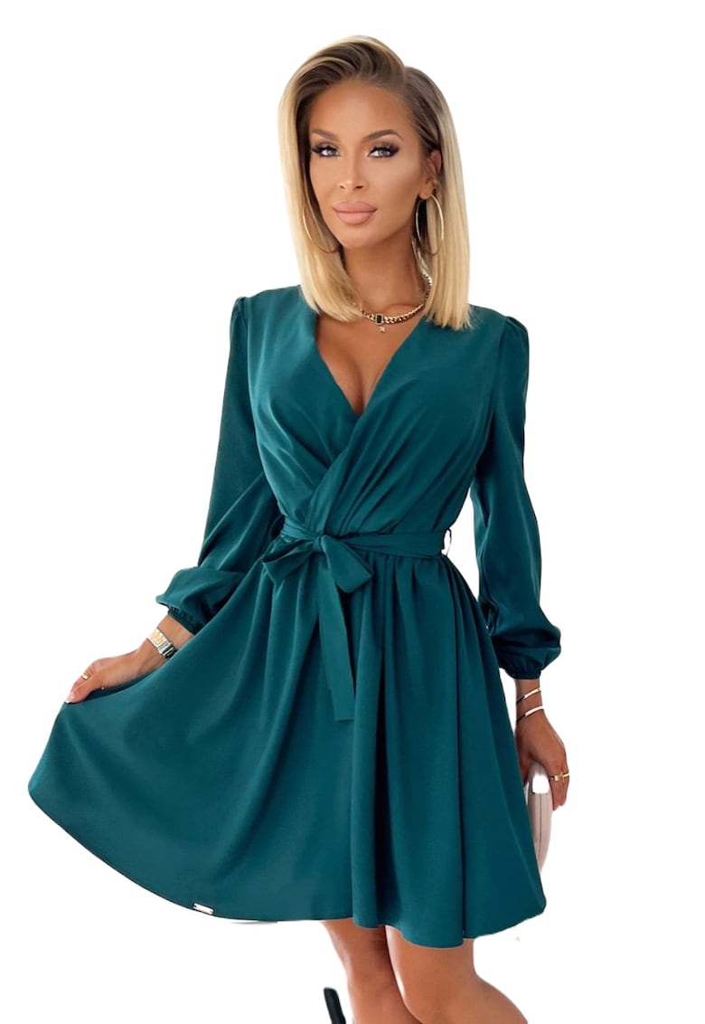 Rochie eleganta dama - Bindy - verde - Verde