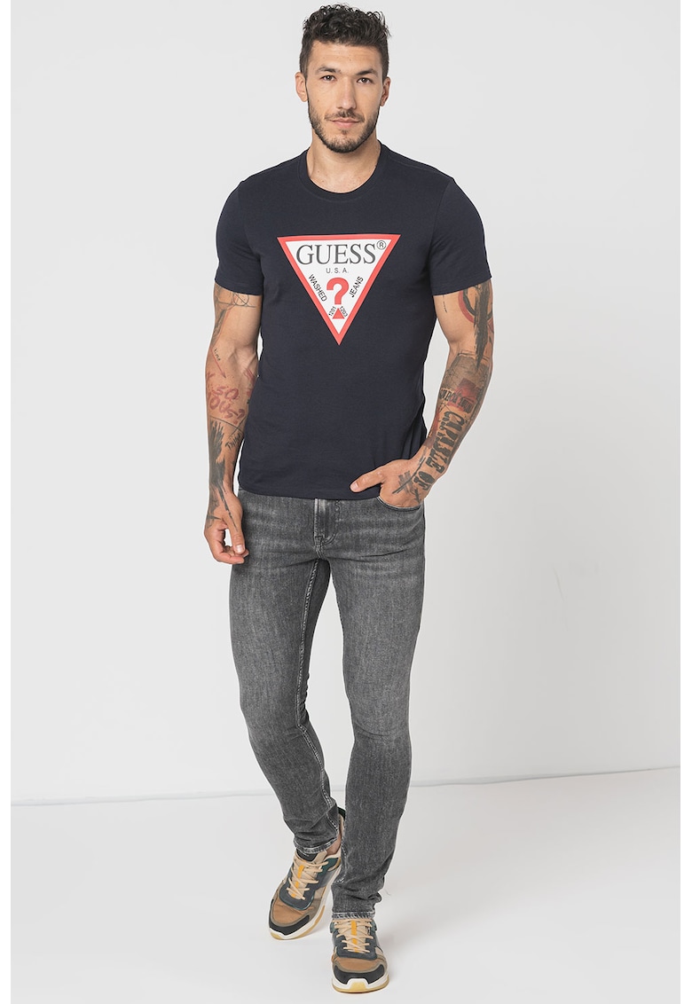 Tricou slim-fit cu logo
