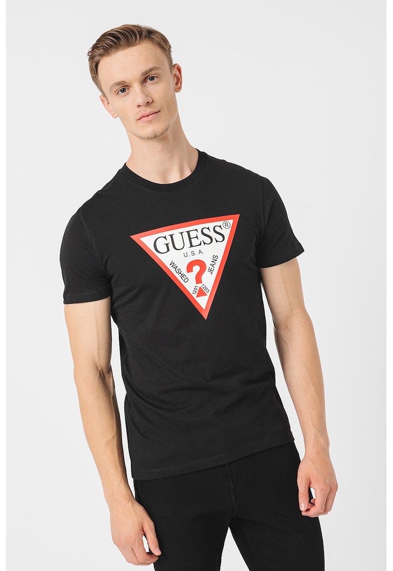 Tricou slim-fit cu logo