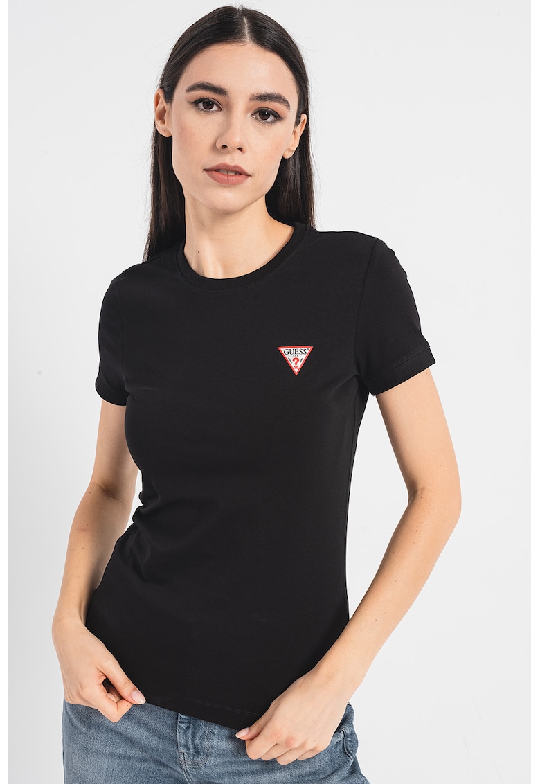 Tricou slim fit cu logo