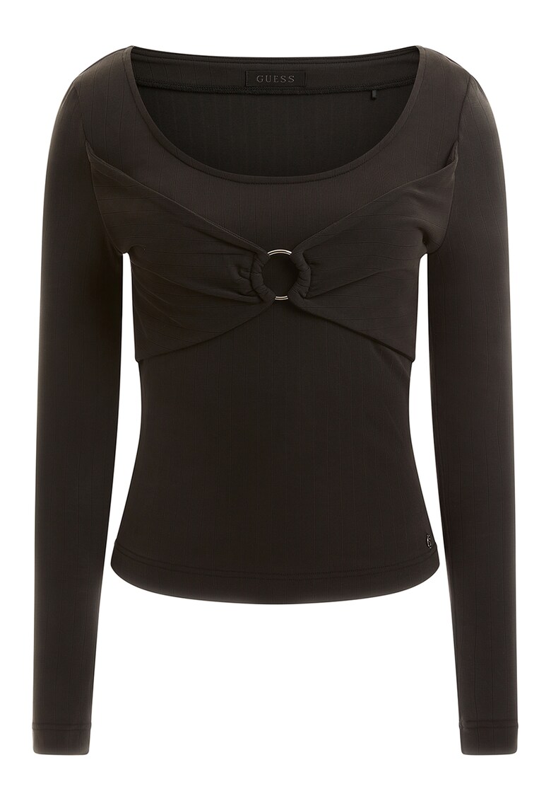 Bluza slim fti cu detaliu inel