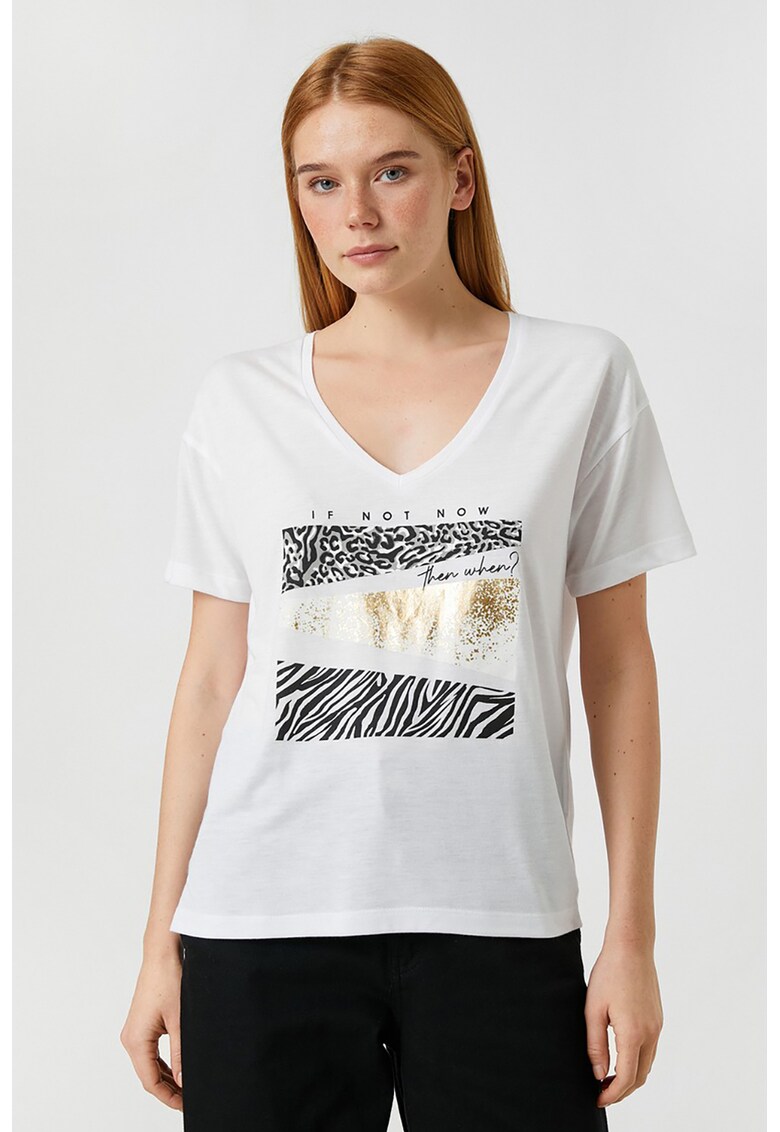 Tricou cu animal print