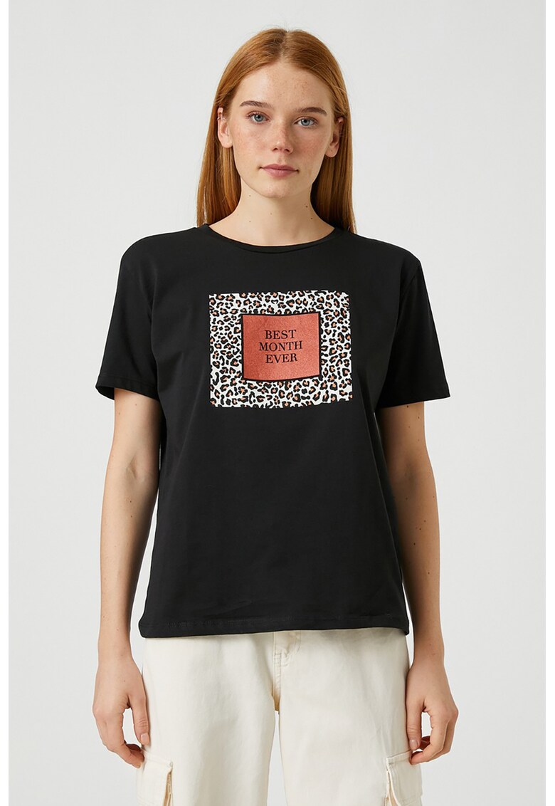 Tricou din bumbac cu imprimeu grafic