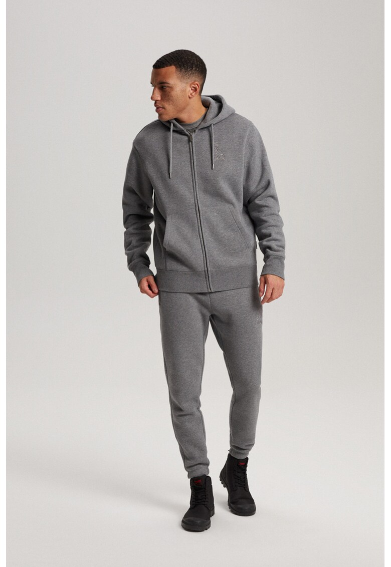 Pantaloni sport cu buzunare cu fermoar