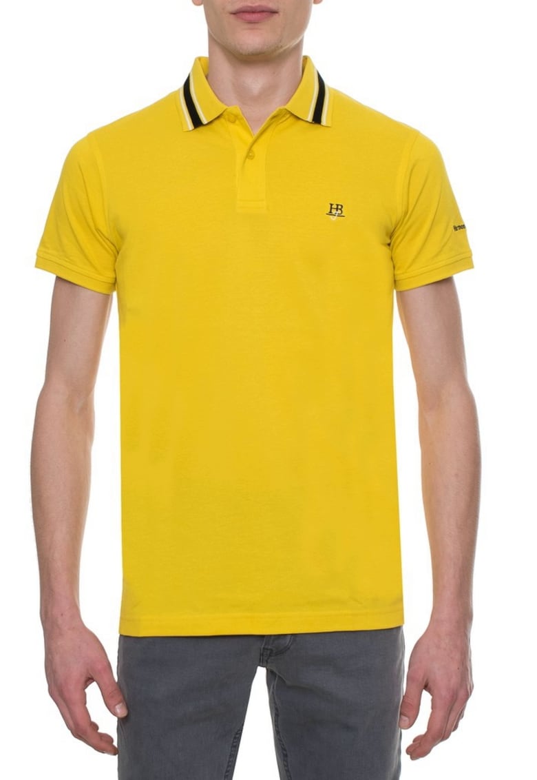 Tricou polo Barbati L0BJ31 - Galben