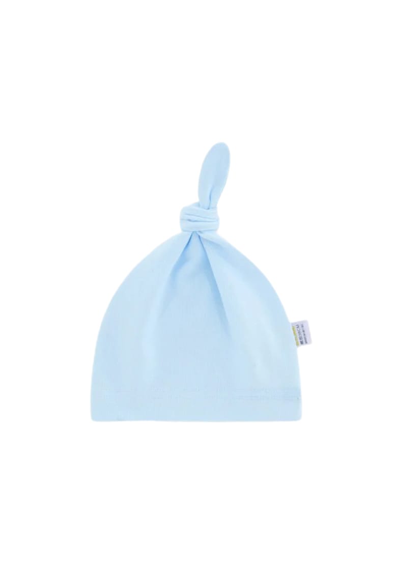 Caciula Tip Piticot - Uni - Bumbac - 1-3 luni - Albastru deschis