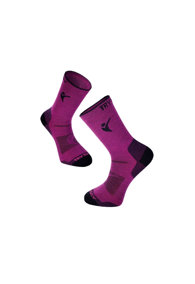 Sosete pentru turism montan HIKING SOCKS - 546797 - Fucsia