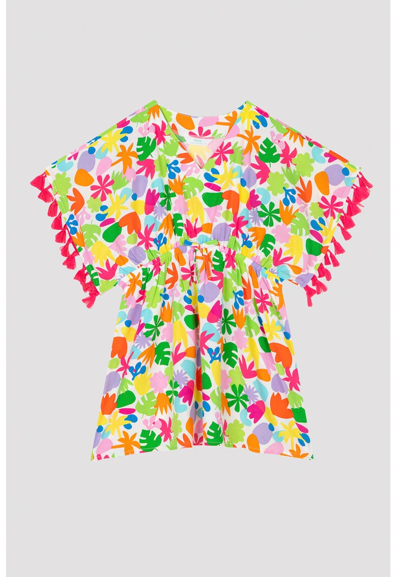 Rochie evazata cu imprimeu grafic