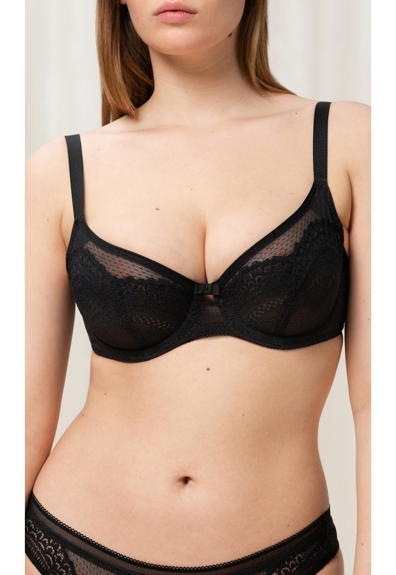 Sutien din dantela cu armatura dama - Beauty-Full Darling - negru