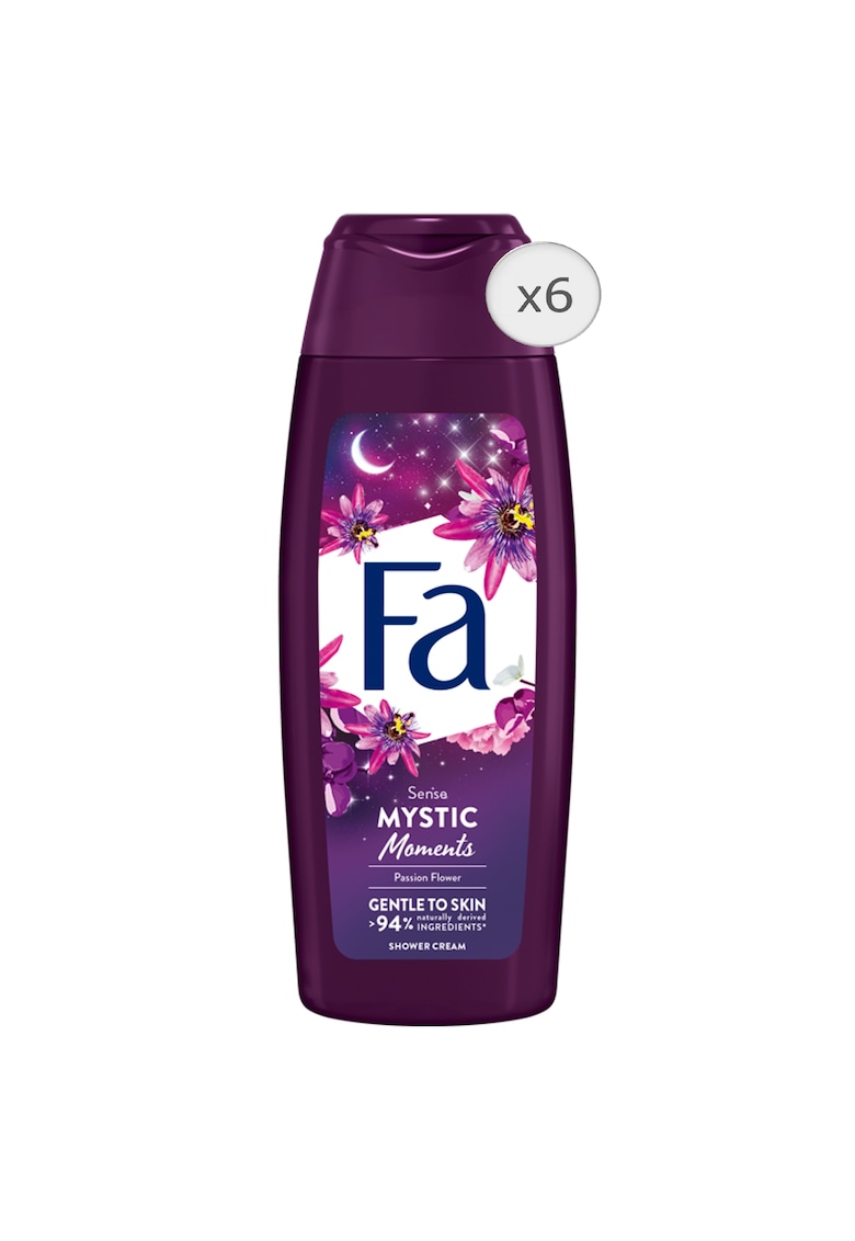Crema de dus din lemn Mystic Moments Passion Flower - 6x250 ml