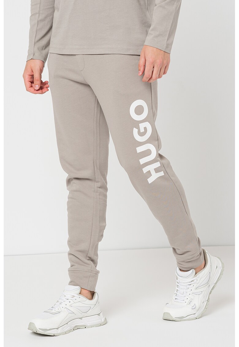  Pantaloni sport de bumbac cu imprimeu logo Dutschi 