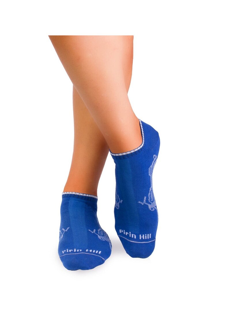 Sosete scurte bumbac organic Motorcycles Blue