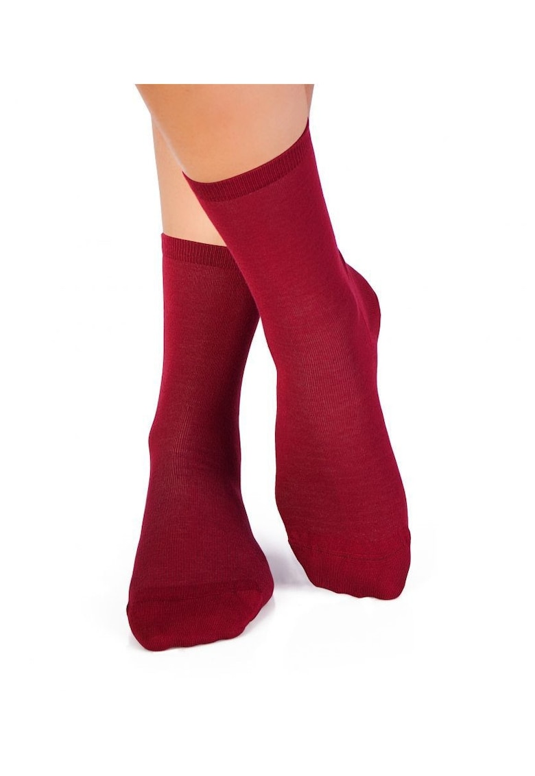 Sosete bambus BASIC Bordeaux