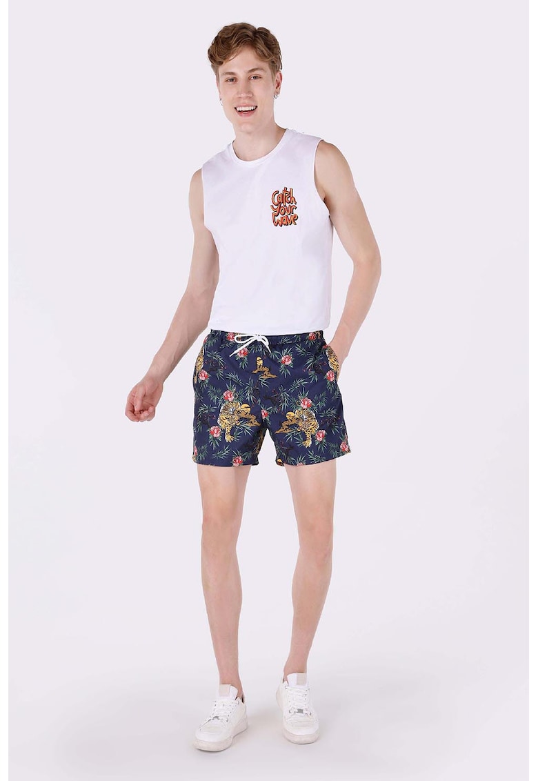 Pantaloni scurti cu imprimeu floral