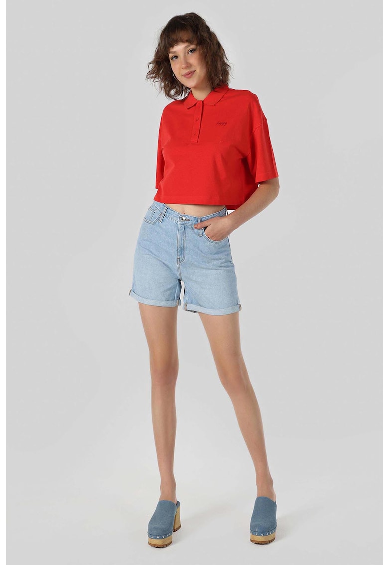 Pantaloi scurti uni din denim