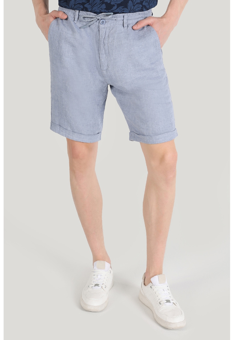 Pantaloni scurti de in cu cordon in talie