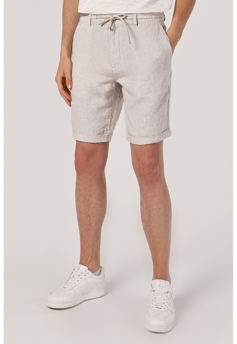Pantaloni scurti de in cu cordon in talie