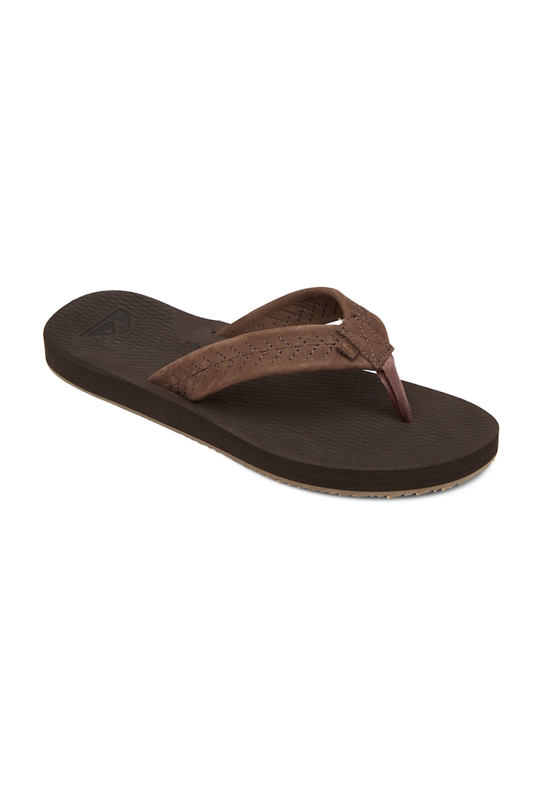 Papuci flip-flop de piele nabuc Left Coast