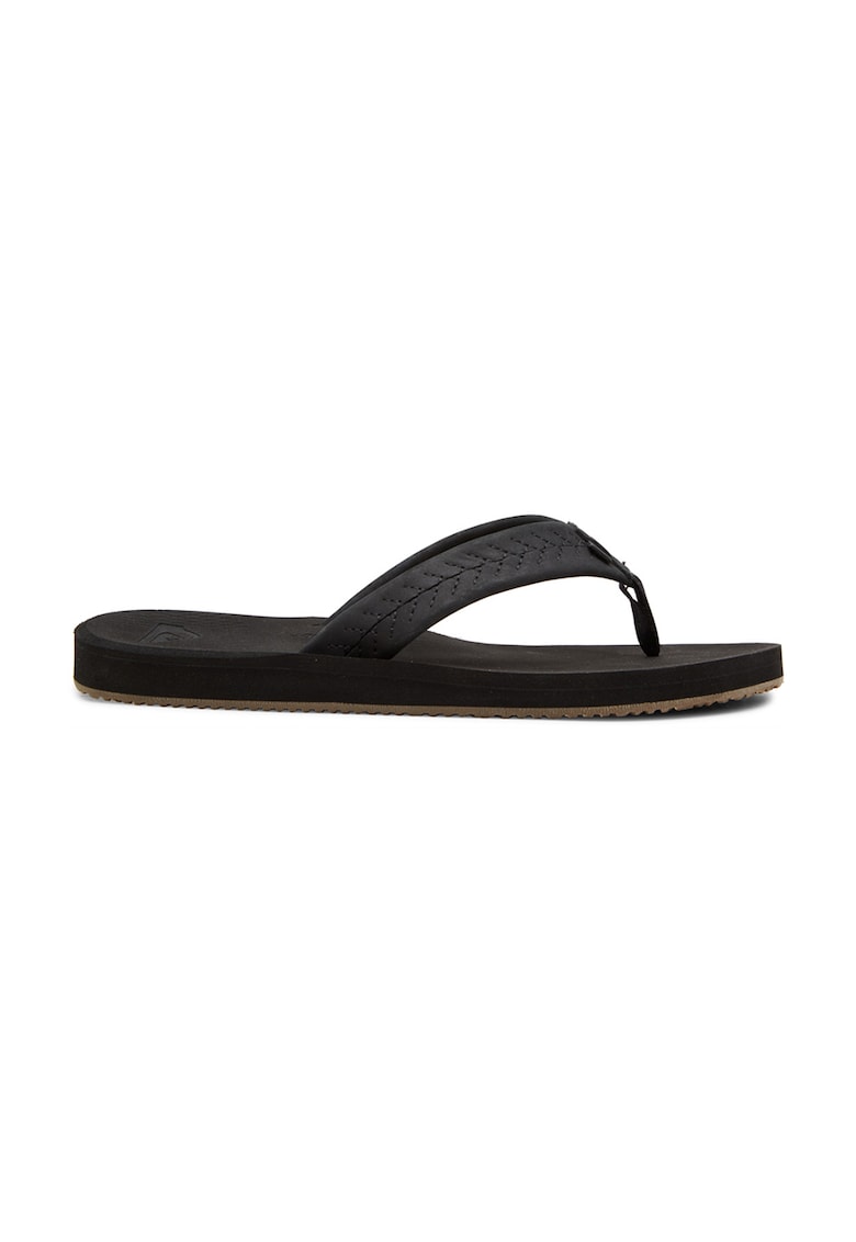 Papuci flip-flop de piele nabuc left coast