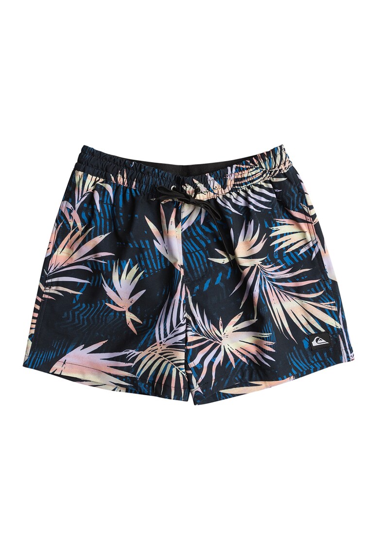 Pantaloni scurti de baie cu imprimeu Surfsilk - Negru/Roz