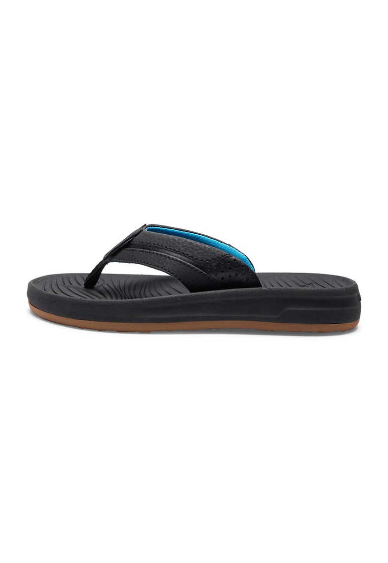 Papuci flip-flop de piele ecologica Oasis