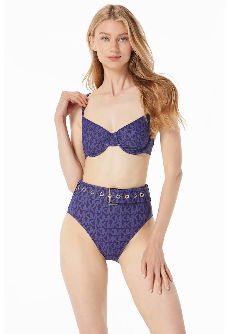 Sutien de baie cu model monograma