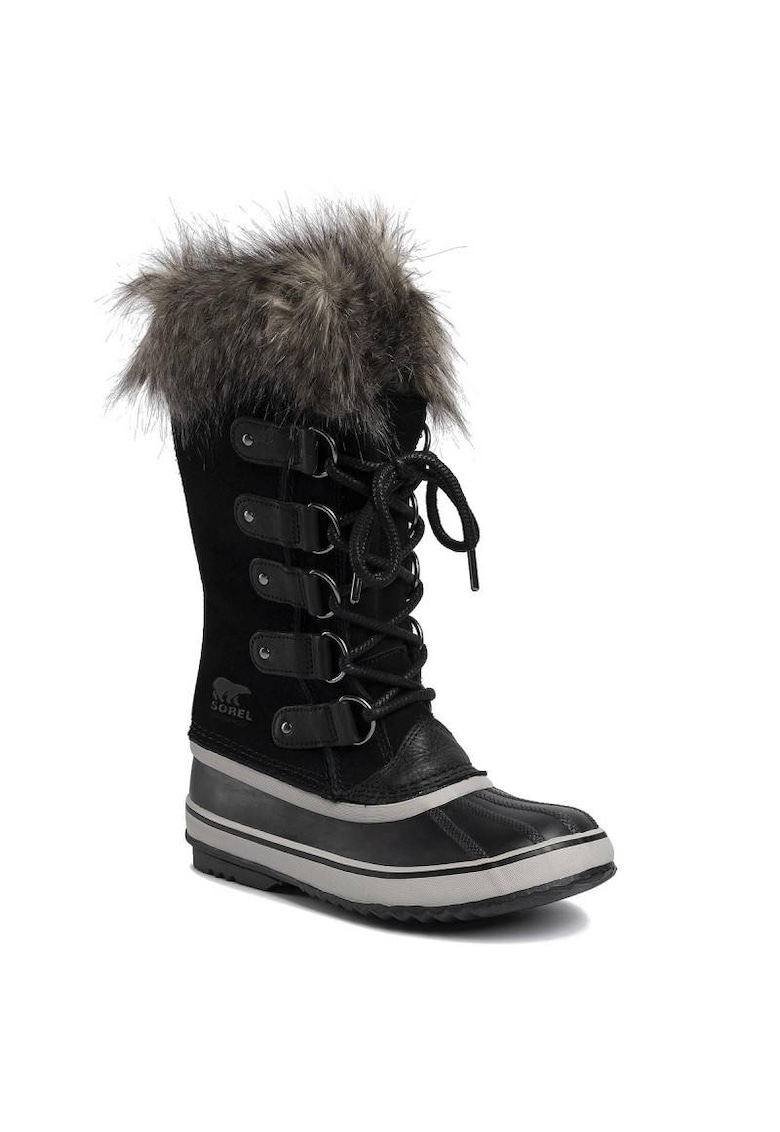 Ghete dama 201581087 - Piele intoarsa/Piele ecologica/Textil - 40 EU - Negru