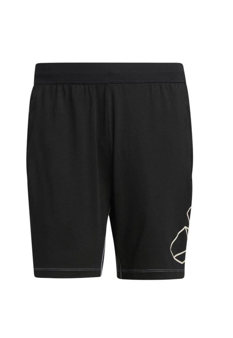 Pantaloni scurti sport - Poliester/Elastan - Negru -