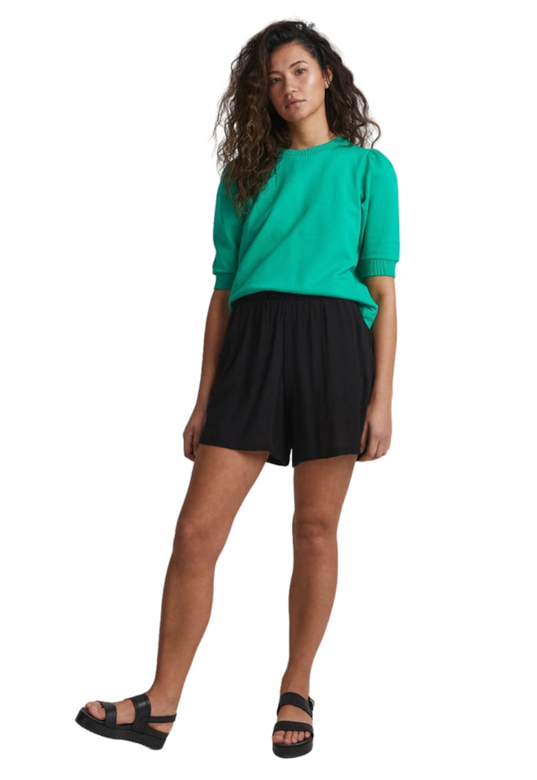 Pantaloni scurti de dama -  Viscoza - Negru Pantaloni scurti de dama -  Viscoza - Negru