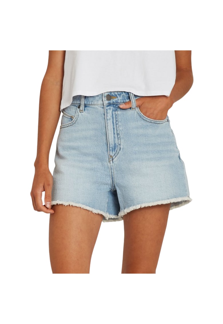 Volcom Pantaloni scurti dama denim - cinci buzunare - albastru -
